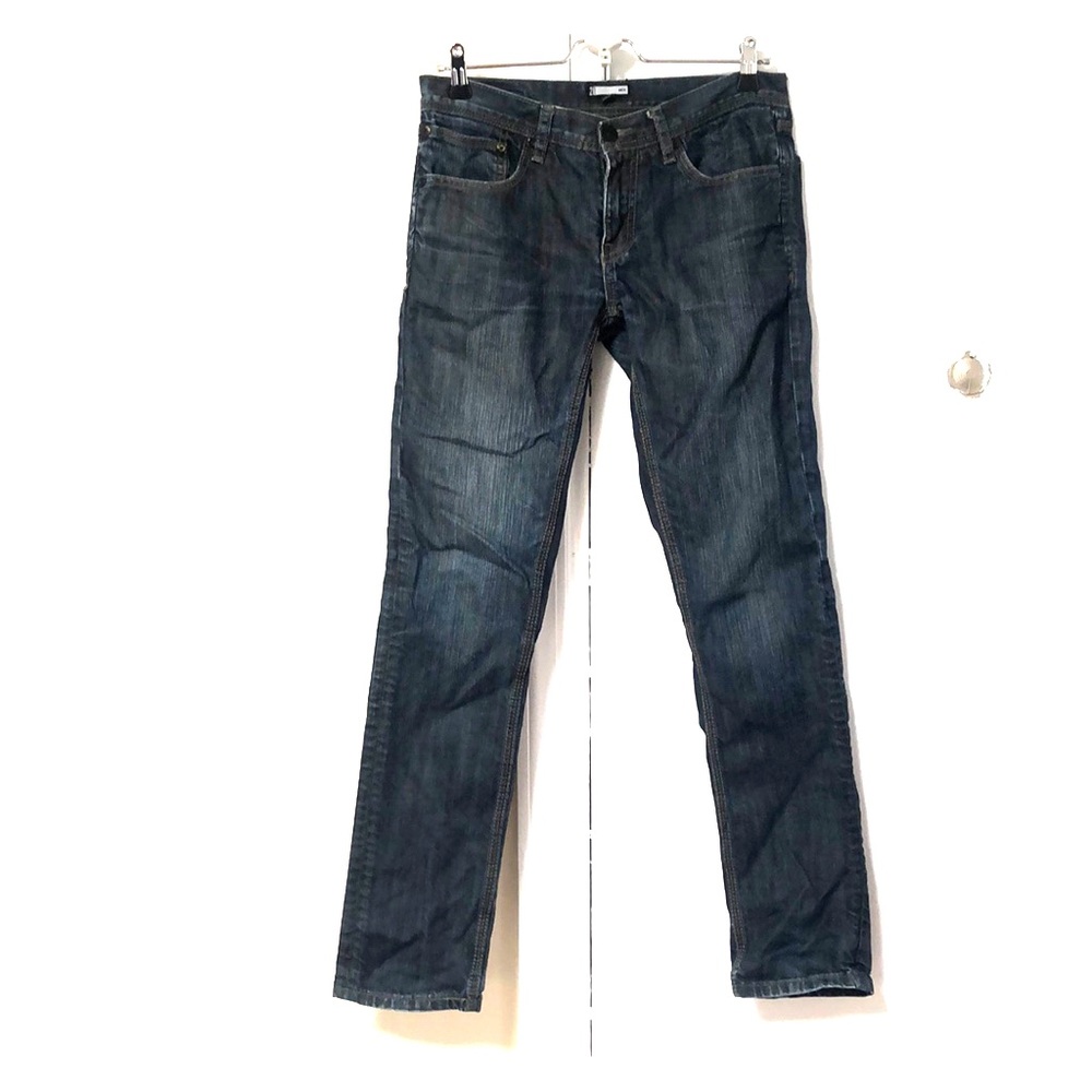 Forever 21 Men’s Dark Wash Straight Cut Jeans, 30W